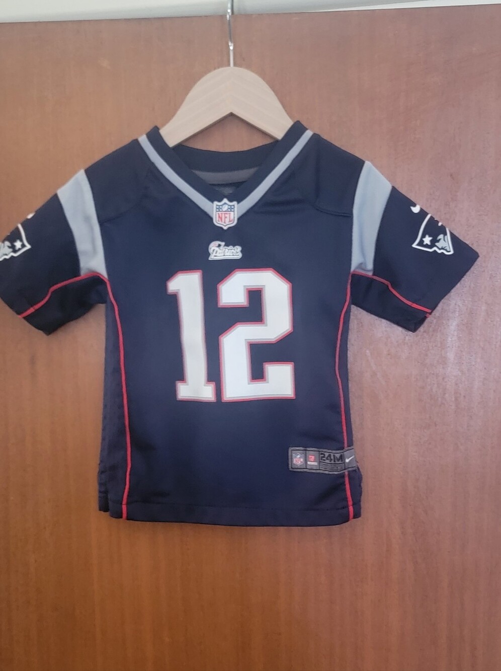 Nike Tom Brady #12 New England Patriots Jersey NFL Youth Size 24M Blue